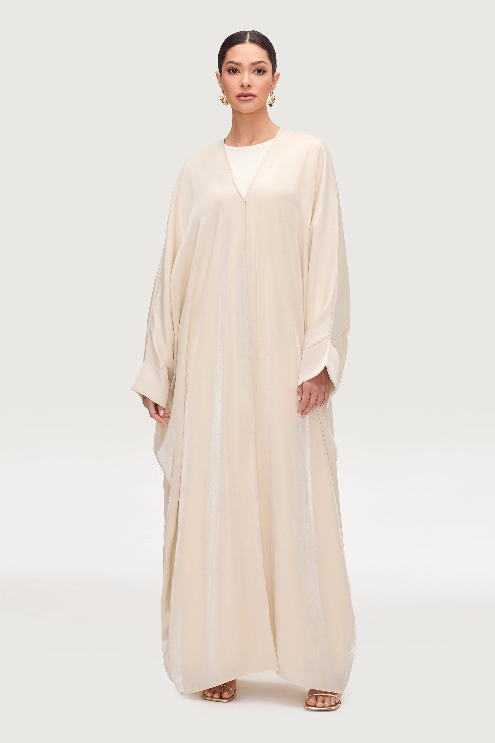 Zara Open Abaya - Moonlight - Image 4