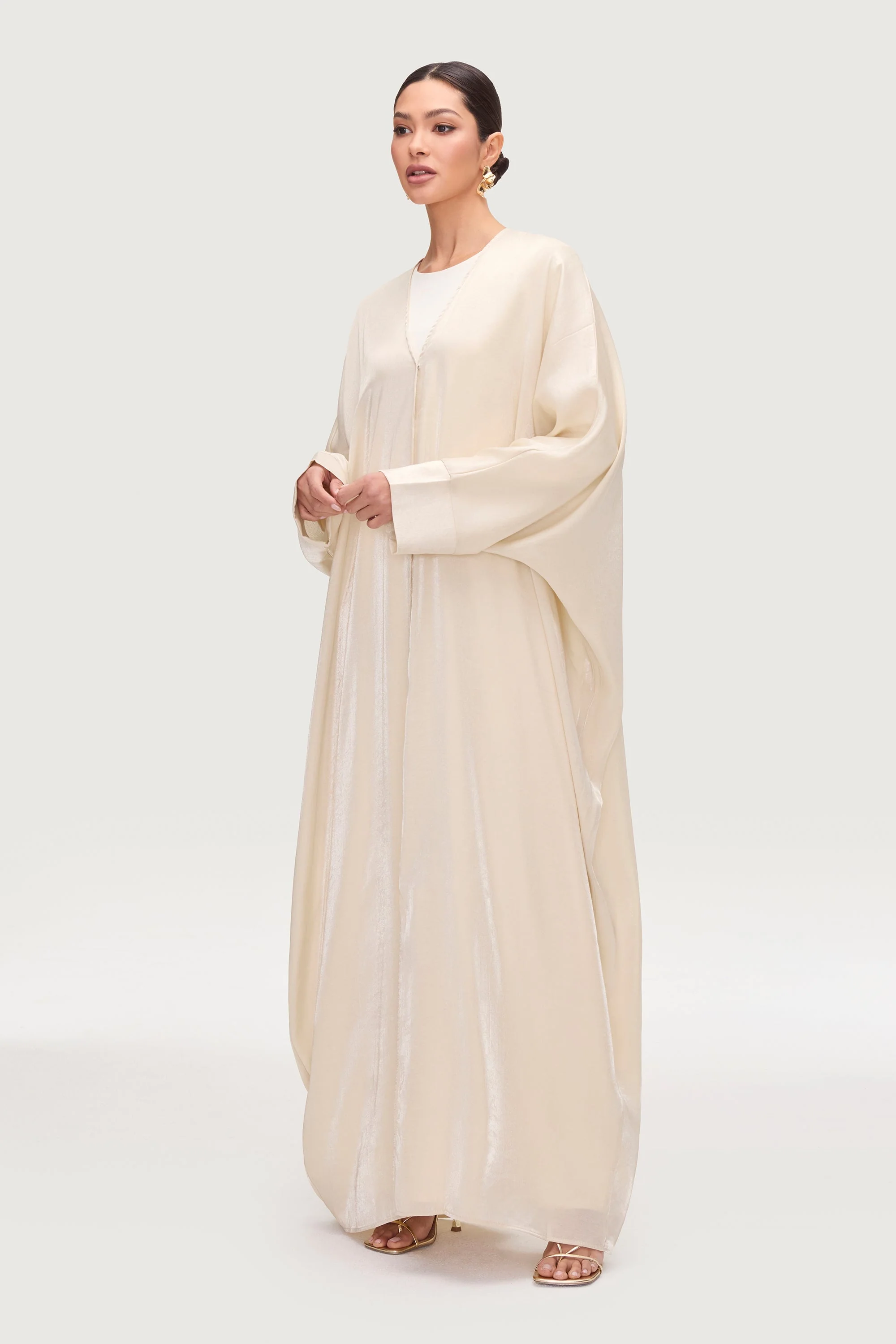 Zara Open Abaya - Moonlight - Image 5