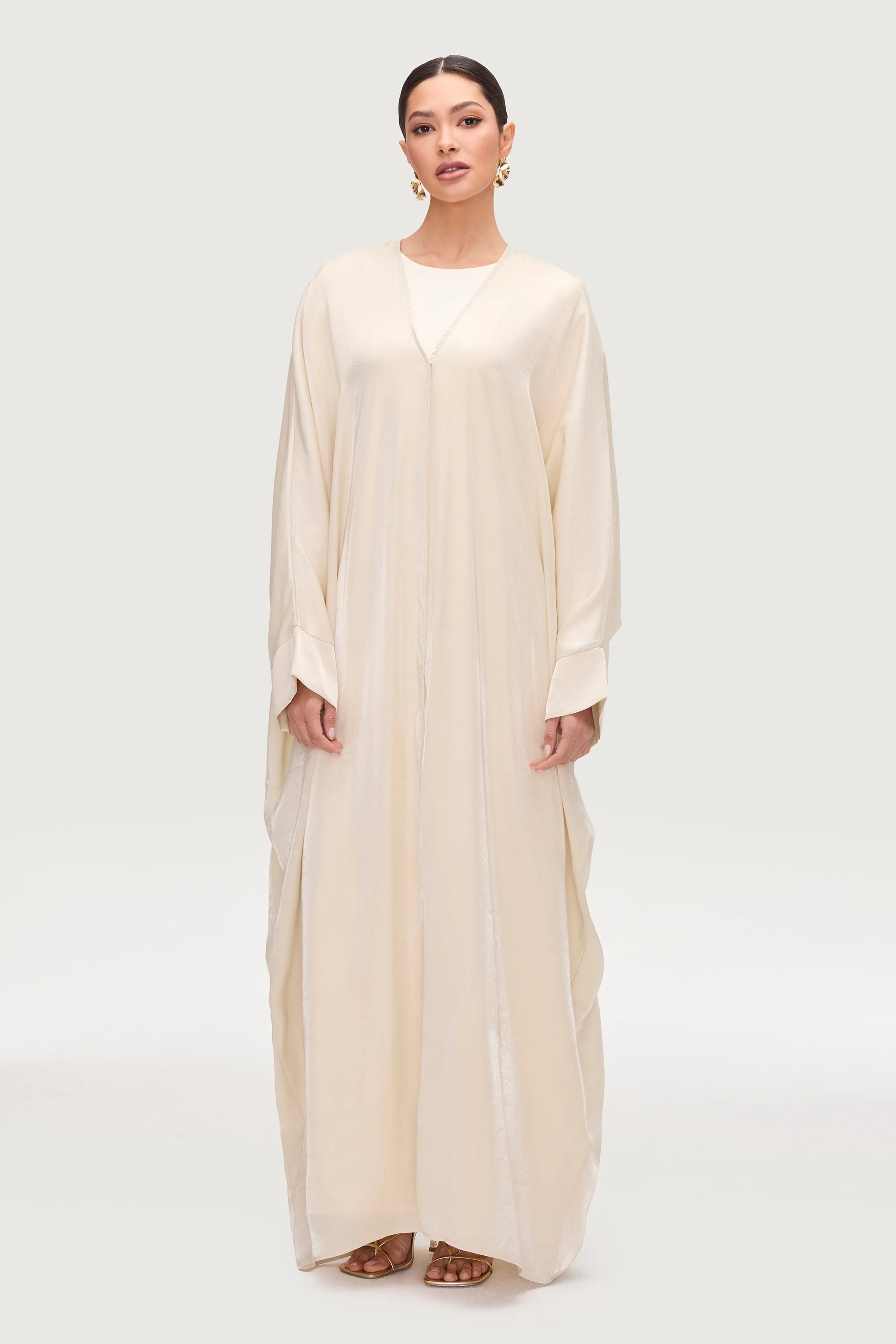 Zara Open Abaya - Moonlight - Image 6